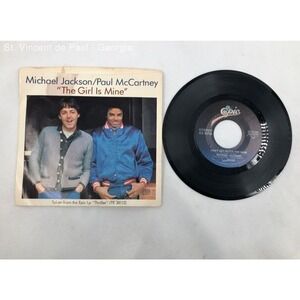 Michael Jackson Paul McCartney The Girl is Mine Vinyl Single Record 45 RPM